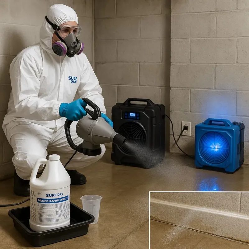 Sanitization and Odor Removal process in Evansburg, PA